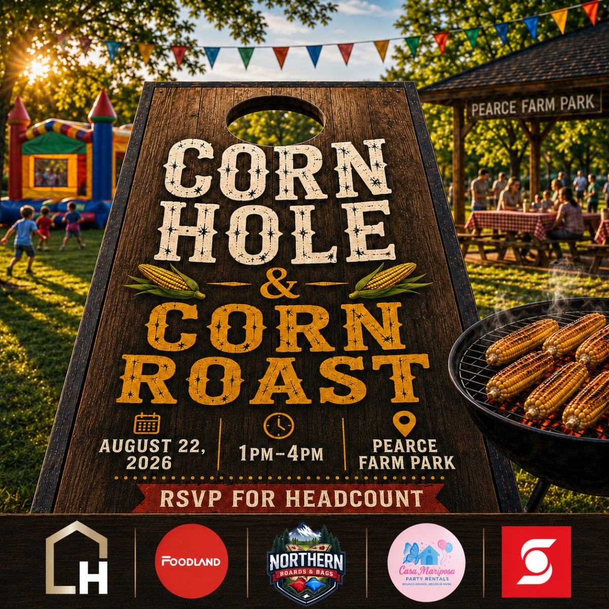 Corn Hole and Corn Roast Pearce Farm Park Port of Newcastle August 2026